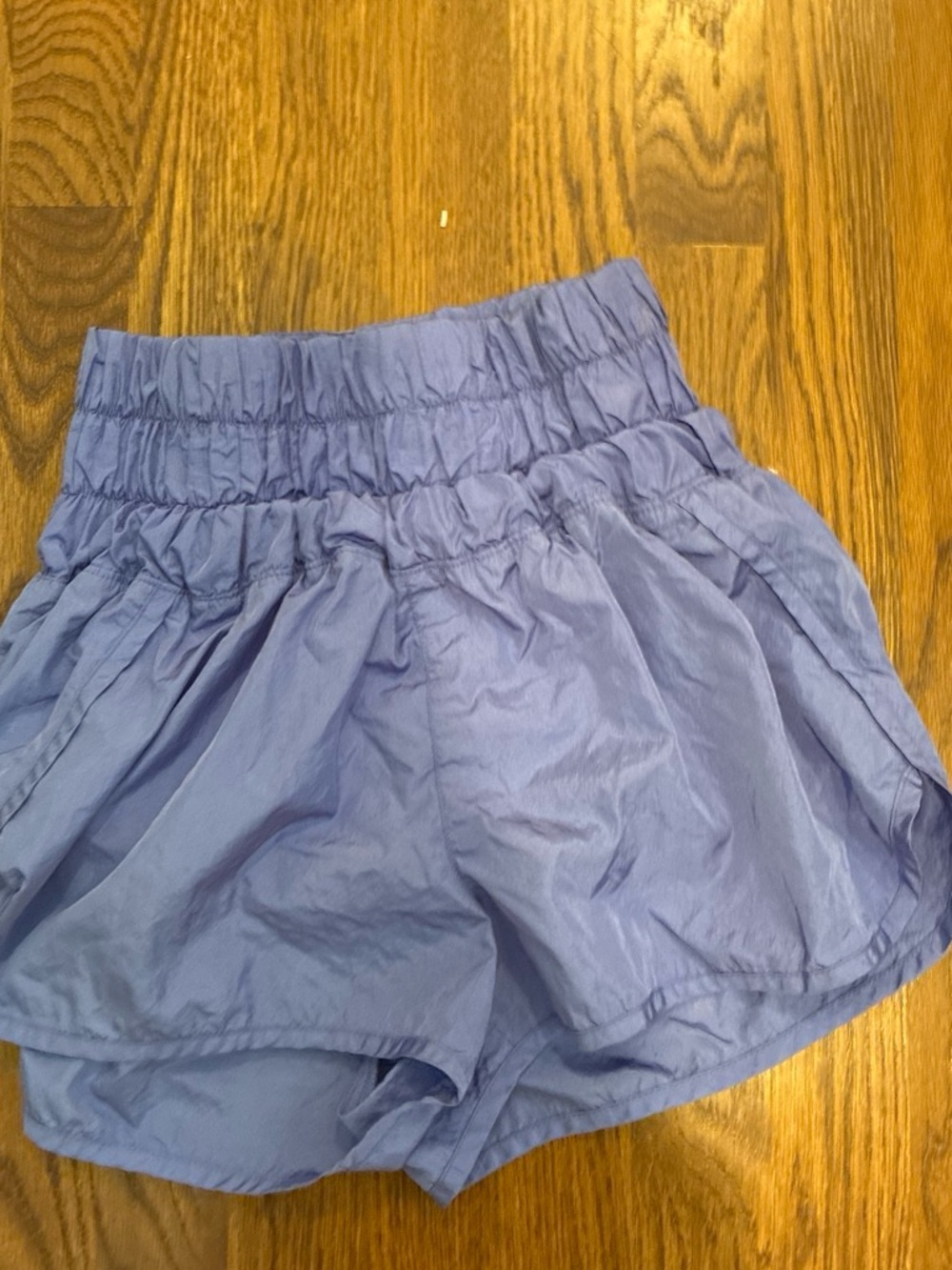 Free People Lavender Elastic-Waist Athletic Shorts